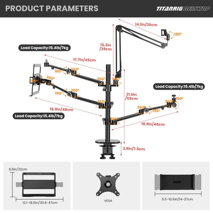 TARION Titanrig Desktop Set