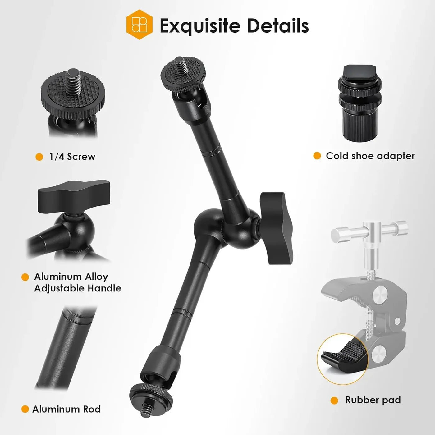TARION Magic Arm (11 inches)  + Clamp