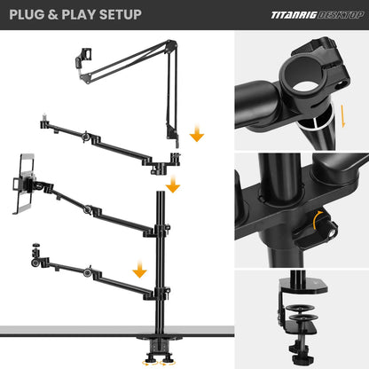 TARION Titanrig Desktop Set