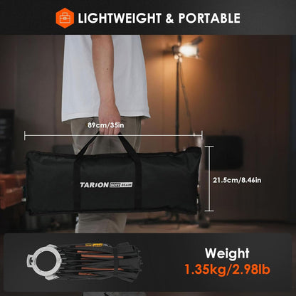 TARION SOFTBEAM HE‑90F Parabolic Softbox (With Grid)