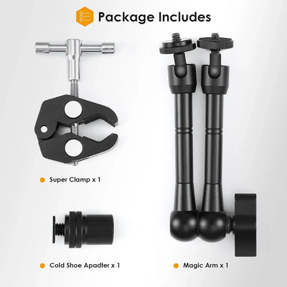 TARION Magic Arm (11 inches)  + Clamp