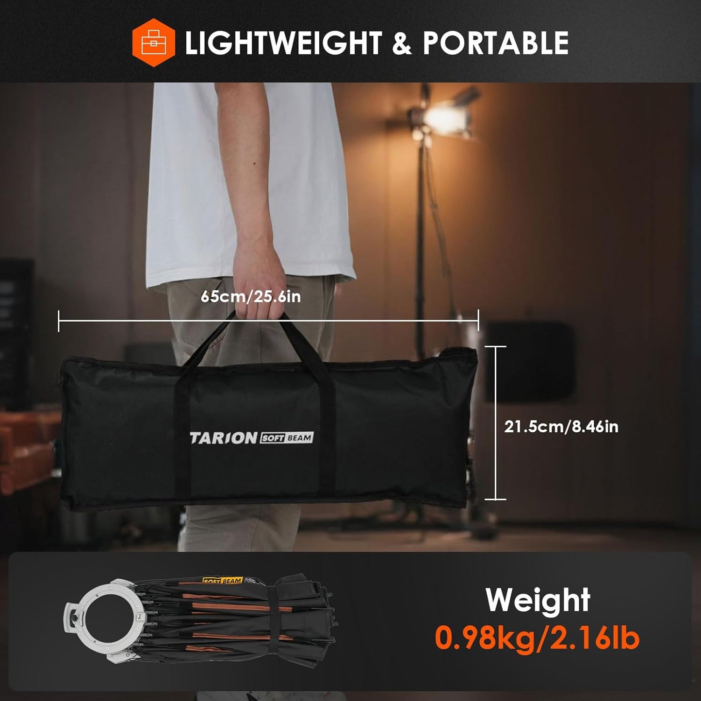 TARION SOFTBEAM HE‑60F Parabolic Softbox (With Grid)