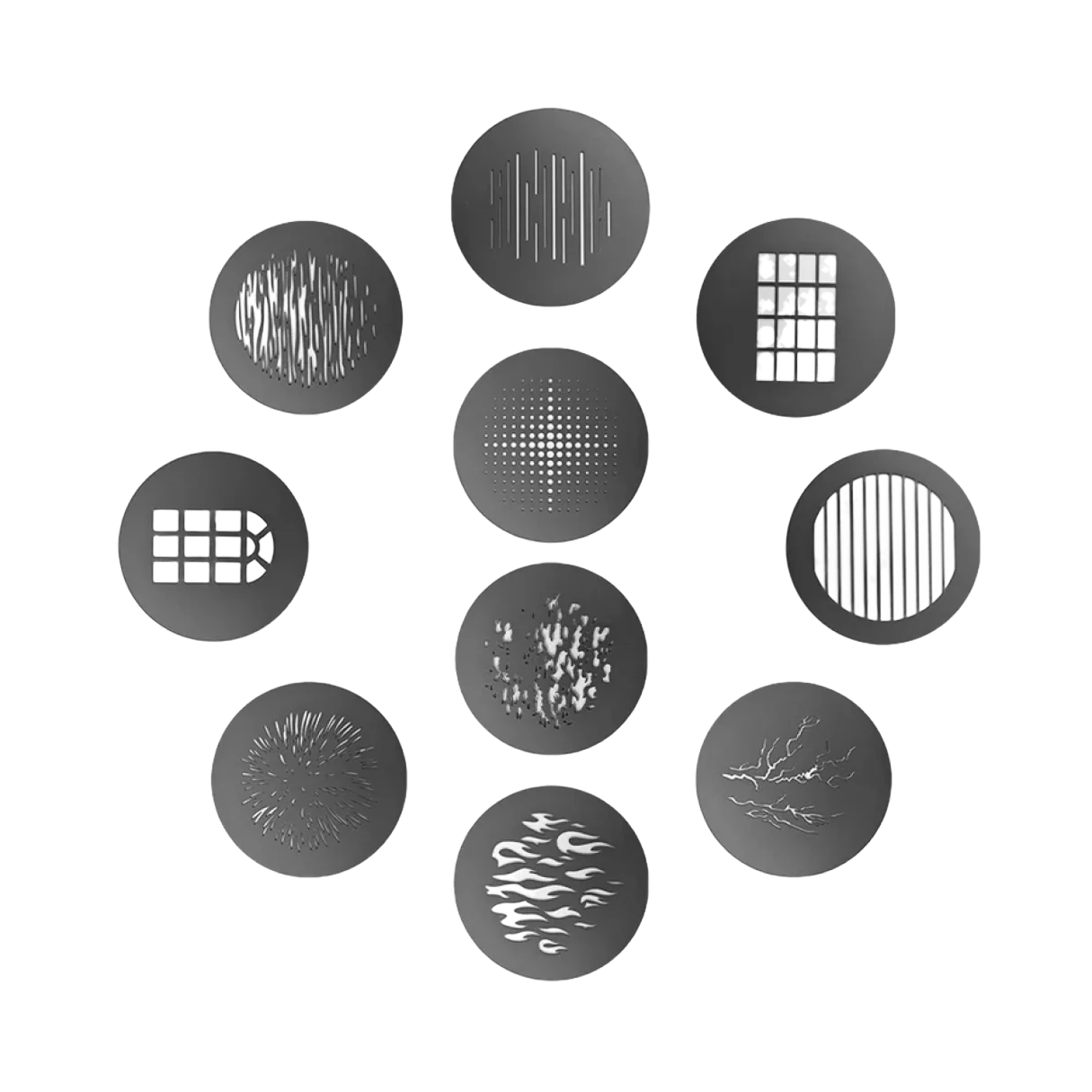 Aputure Spotlight Max 10 Piece Gobo Kit